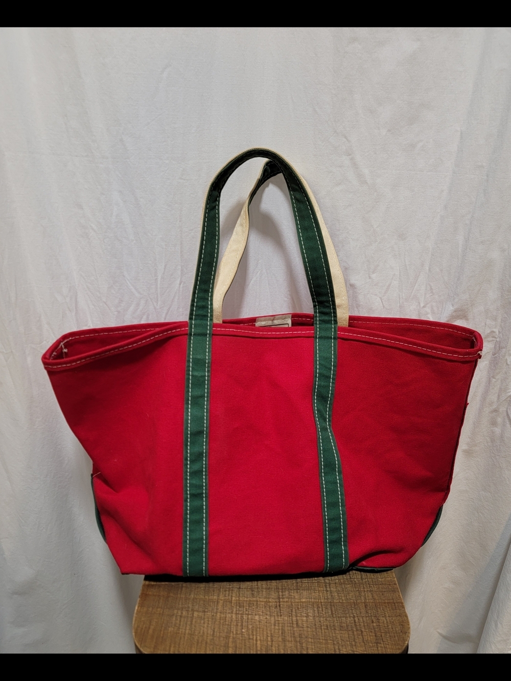 Vintage 90s XL L.L. Bean Tri Color Boat Tote